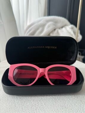 Alexander McQueen Pink Sunglasses